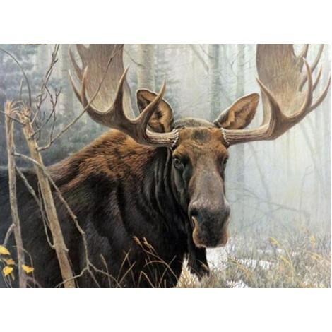 Bull Moose - Paint with Diamonds