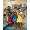 African Children Praying in Church