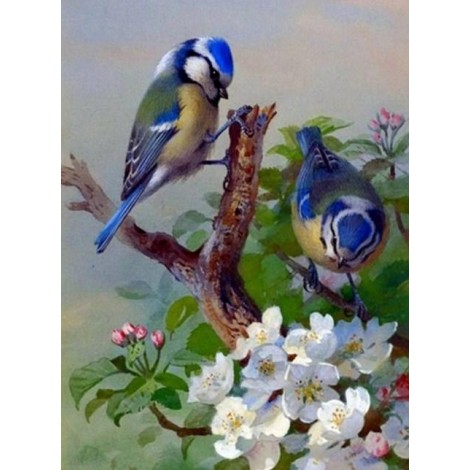 Adorable Birds Pair - Paint by Diamonds