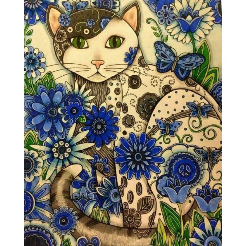 Artistic Cat Diamond...
