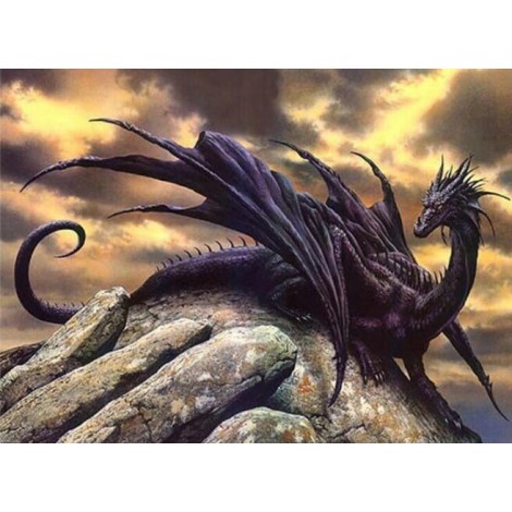 Black Dragon on the Rock