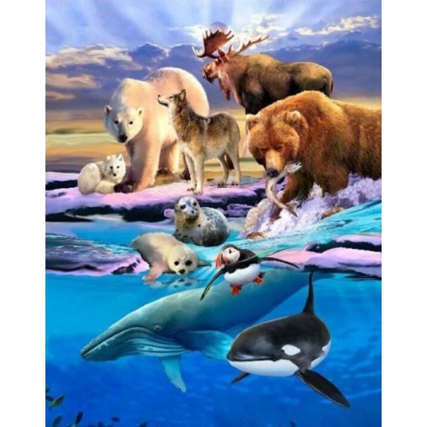 Alaska Animals - Diamond Painting Kit