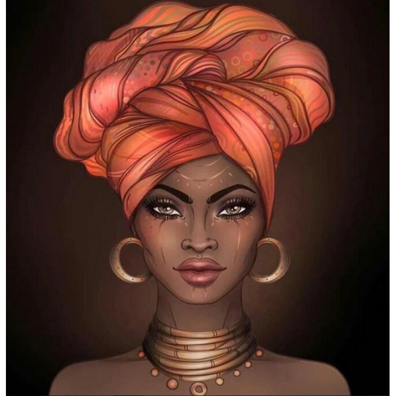 African Woman with H...