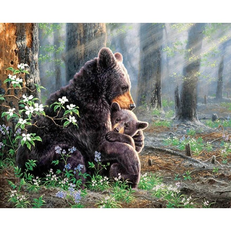 Bear with Baby in th...