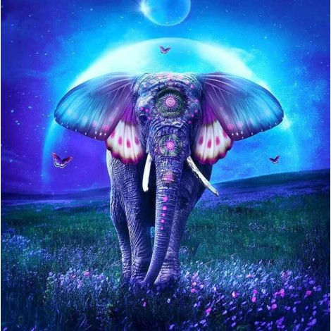 Artistic Elephant Diamond Painting
