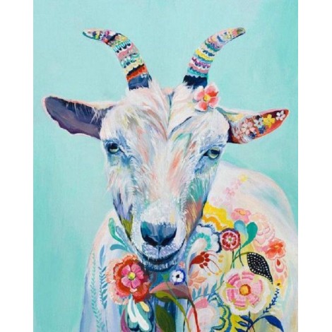 Goat Floral Art