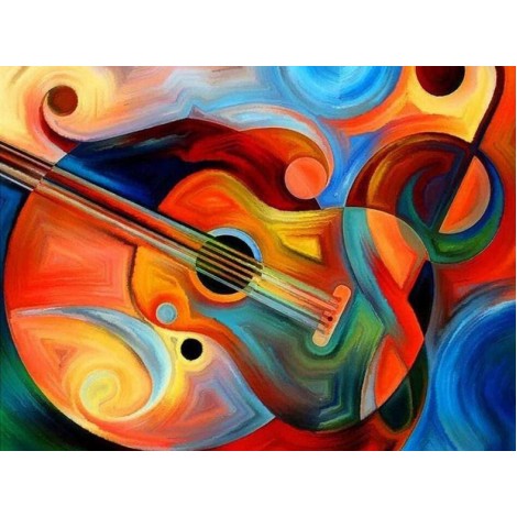 Beautiful Guitar - Paint by Diamonds