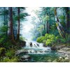 Beautiful Forest Waterfall Diamond Painting