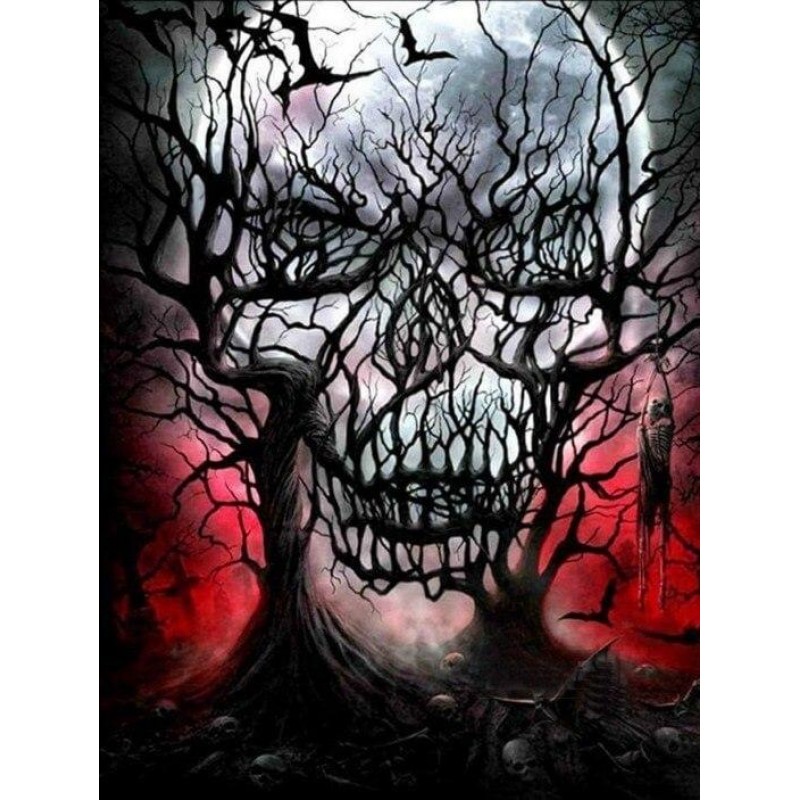 Abstract Skull Trees Pain...
